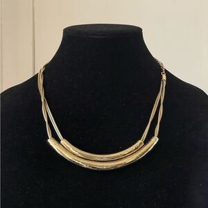 Chico's Gold Multi-Strand bar Necklace
